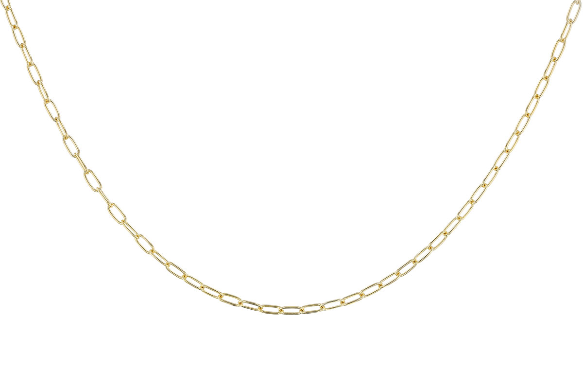 E328-60604: PAPERCLIP SM (18IN, 2.40MM, 14KT, LOBSTER CLASP)