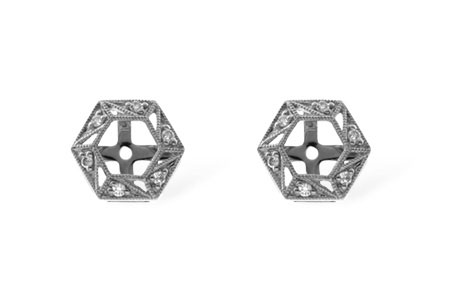 L054-99649: EARRING JACKETS .08 TW (FOR 0.50-1.00 CT TW STUDS)